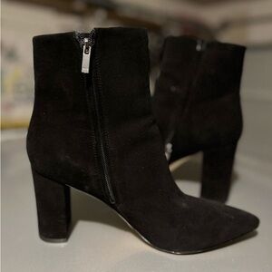 Marc Fisher Black Suede Ankle Boots